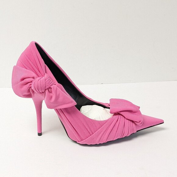 Balenciaga Knife Knot Pumps, Bright Pink, Women's 7 (EU 37) - Picture 2 of 10